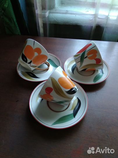 Фарфоровые чайные, кофейные пары СССР