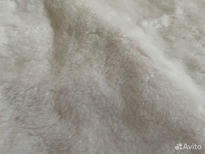 Искусственный мех белый короткий ворс