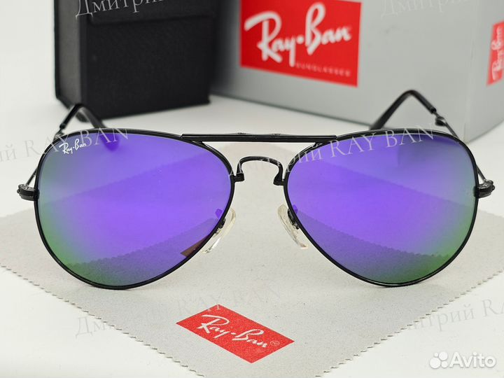 Очки Ray Ban 3479 Aviator Фиолетовое Стекло