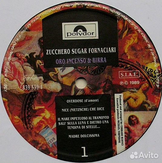 Винил Zucchero Sugar Fornaciari – Oro Incenso (LP)