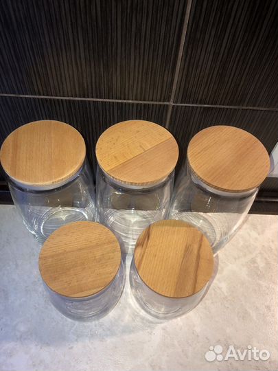 Банка универсальная для хранения сыпучих стекло