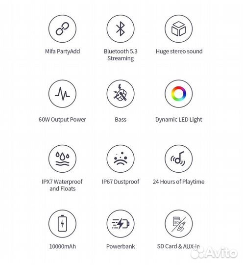 Блютуз колонка Mifa Wildbox оригинал новая