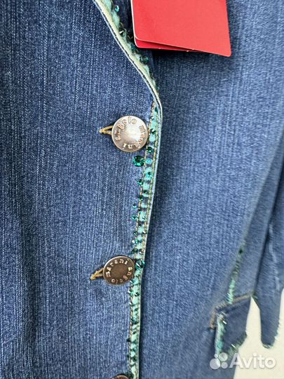 Джинсовый пиджак женский 46 Италия Angelo Marani