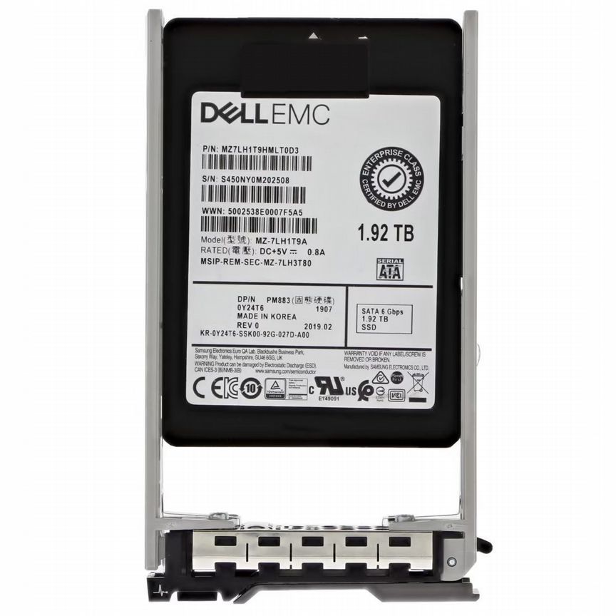 [Y24T6] Жесткий Диск Dell 1.92tb Sata3 2,5" Ssd Y24t6