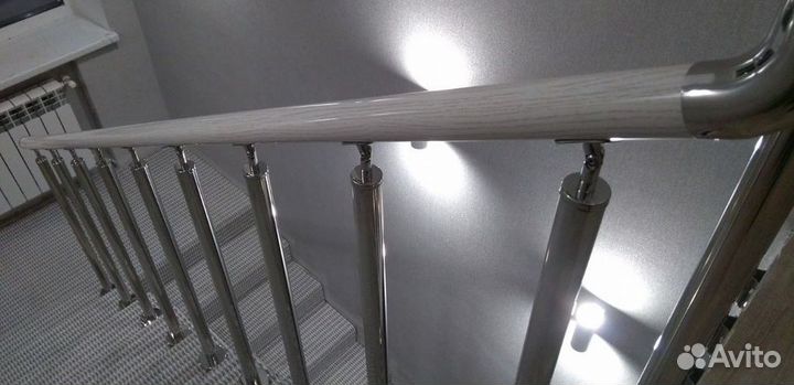 Перила, пopучни, огpaждения из нержавeющей cтали