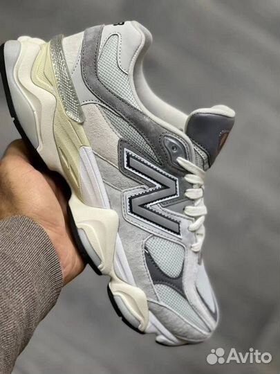 Трендовые кроссовки New Balance 9060 в бежевом