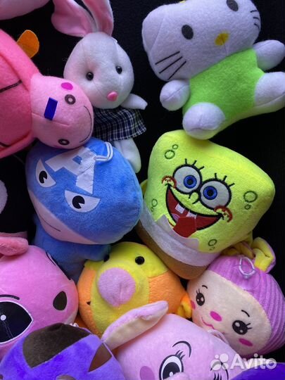 Мягкие игрушки - микс 100 шт