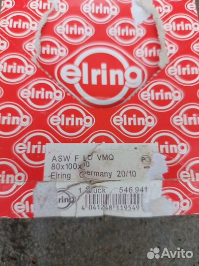 Сальник 80X100X10 (ASW F LD VMQ elring) 546.941