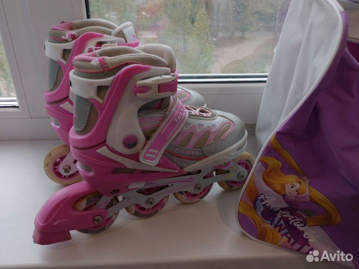 Роликовые коньки детские раздвижные