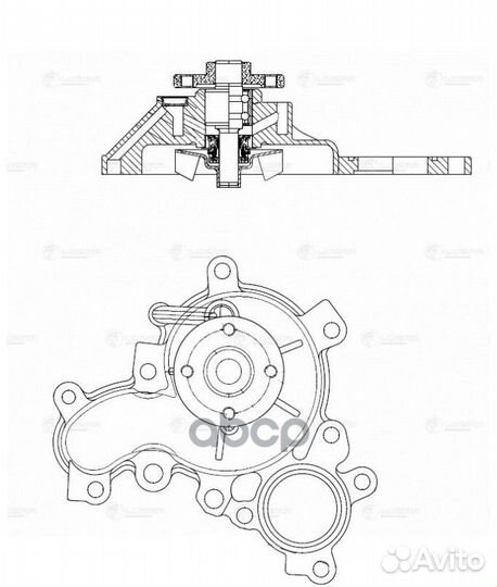 Насос водяной Toyota Land Cruiser 200 (07) 4.6