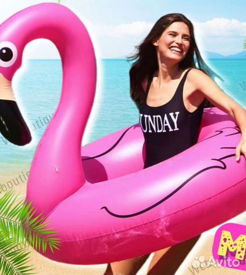 Надувной круг фламинго