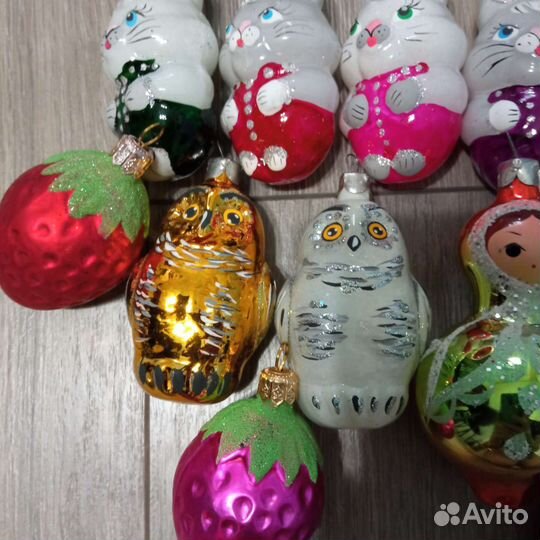 Елочные игрушки стекло