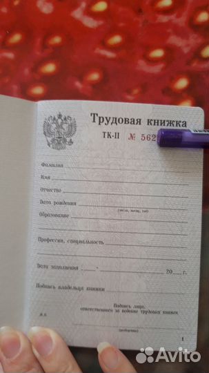 Трудовая книжка