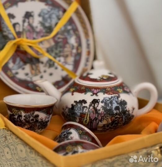 Чайный саке сервиз Гейши