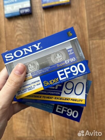 Кассеты Sony Super EF 90s, C-90EF