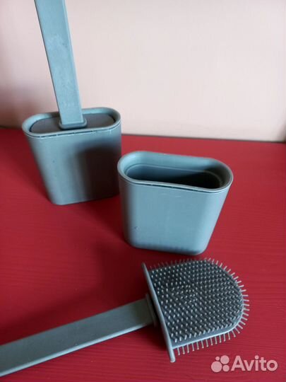 Ершик для унитаза силиконовый 2 шт новые