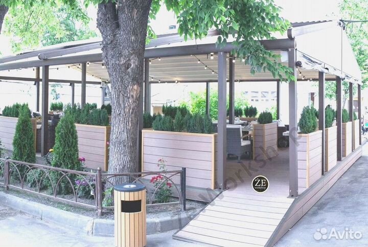 Летняя веранда для кафе