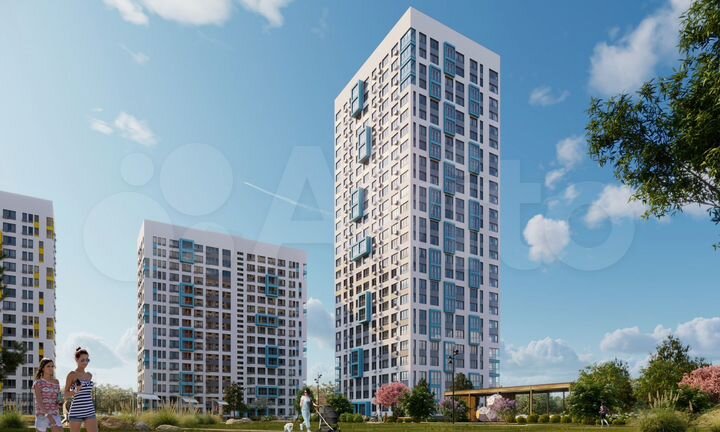2-к. квартира, 65,4 м², 3/25 эт.