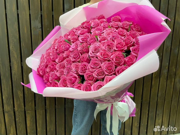 Букет голландских роз 101 шт