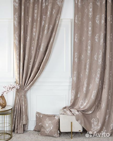 Шторы Ренессанс охра