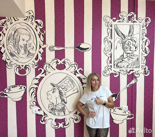 Роспись стен/грифельных досок. Интерьерный художни