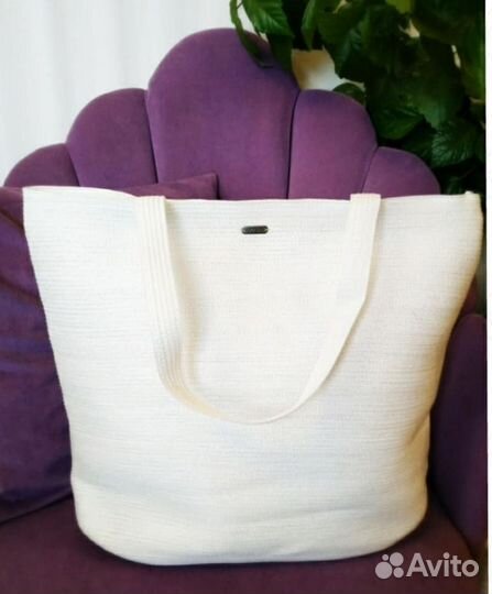 Cумка пляжная белая