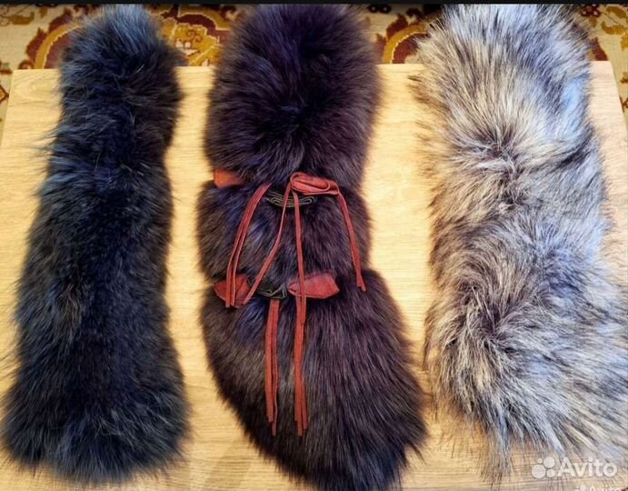 Меховой воротник песец
