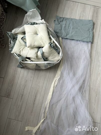 Бортики и балдахин в кроватку