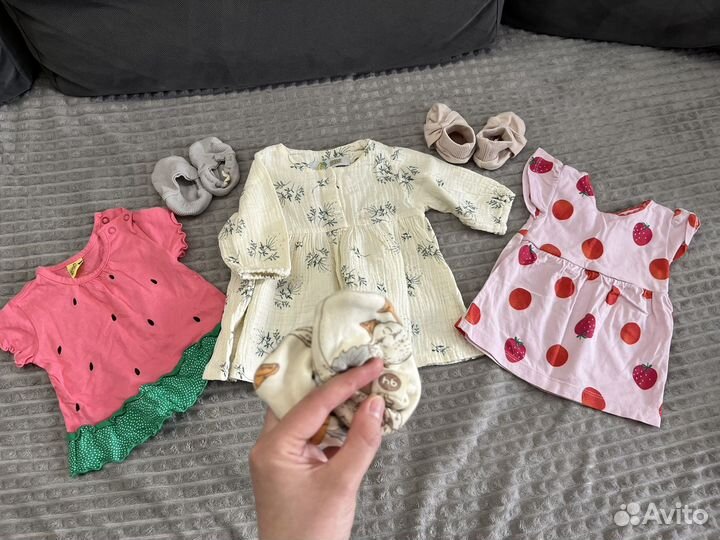 Вещи пакетом 68, 74размер для девочки