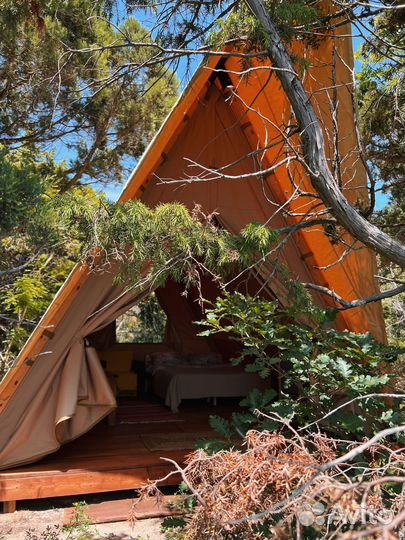 Палатка шатер для Глемпинга Призма Дикий дом