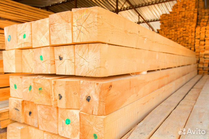 Брус 100х100х6000мм, 1-2сорт, опт