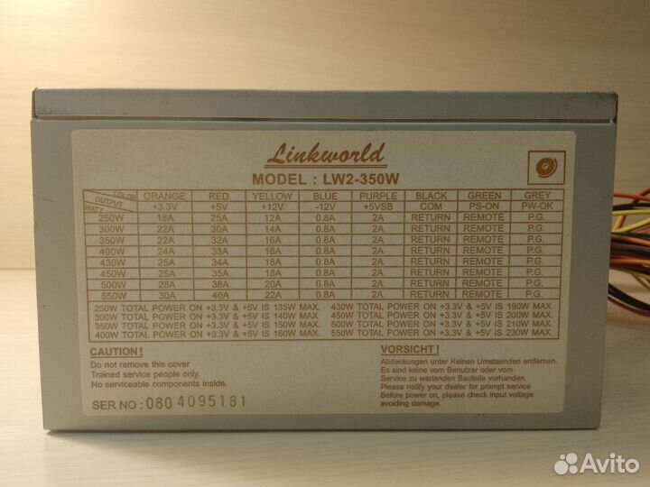 Блок питания 350w