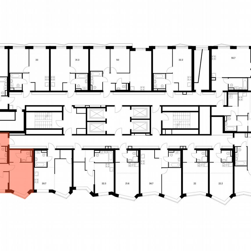 3-к. квартира, 65,9 м², 25/31 эт.