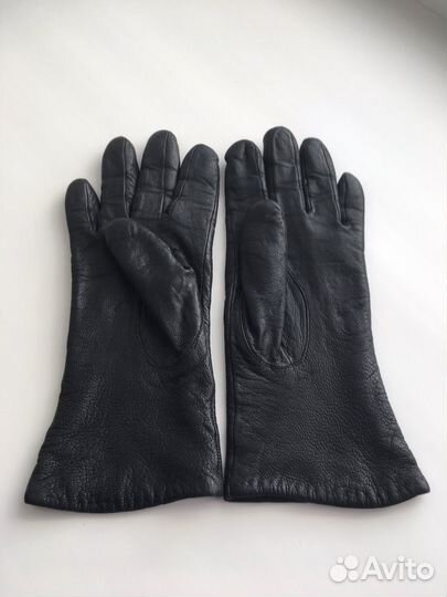 Перчатки женские кожаные