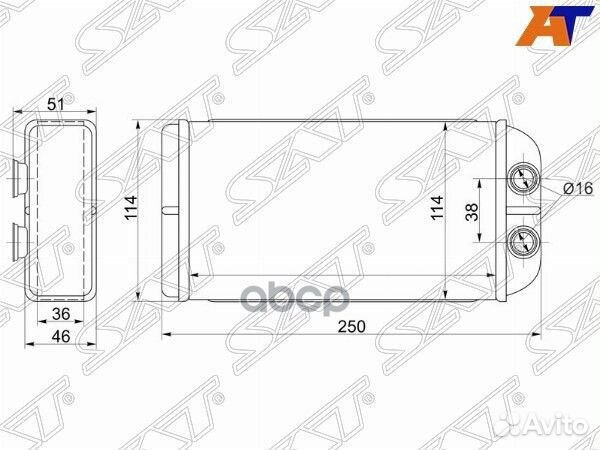 Радиатор отопителя салона honda civic / partner