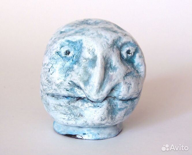 Игрушка, статуэтка голова из папье-маше