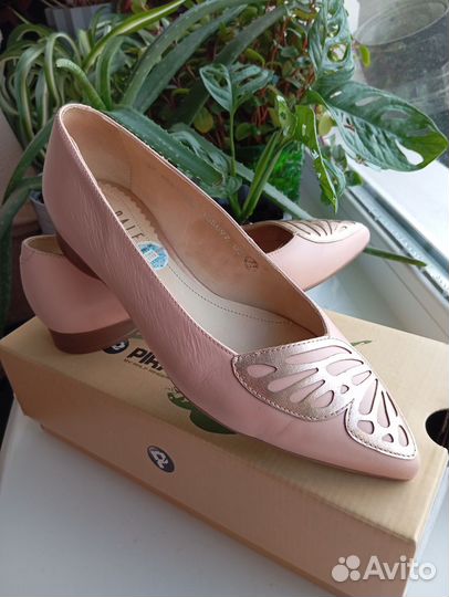 Балетки натуральная кожа 37