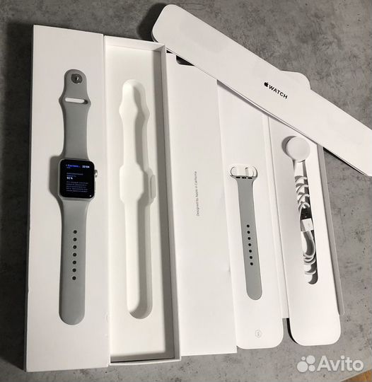 Apple Watch 3 38 mm 92% Полный Комплект