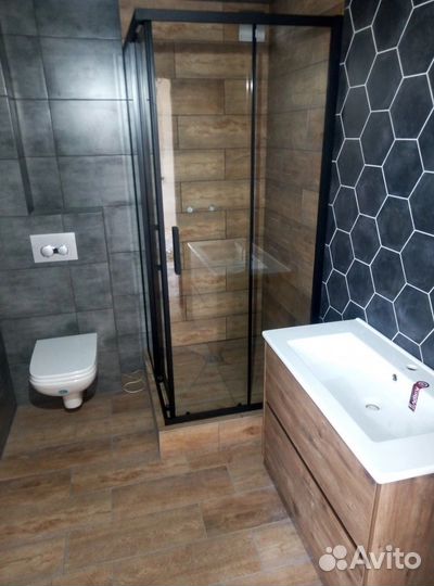 Ванная комната под ключ, кафель,сантехника