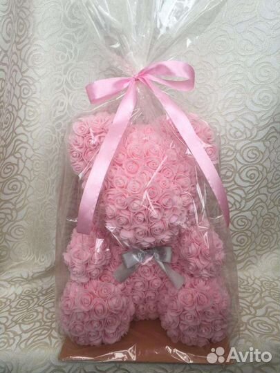 Мишка из роз 40 см