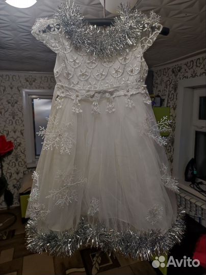 Снежинка платье