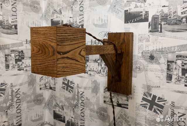 Ночник из дуба