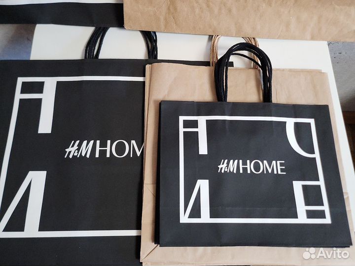 Фирменные пакеты h&m упаковочные коллекционные