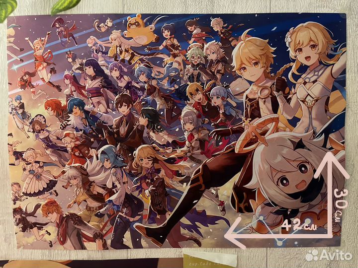 Плакат, постер “genshin impact”