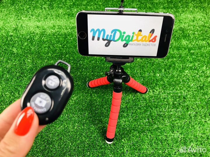 Штатив для телефона + крепление + пульт