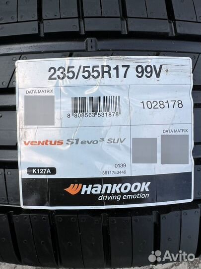 Hankook Ventus S1 Evo3 SUV K127A 235/55 R17 99V