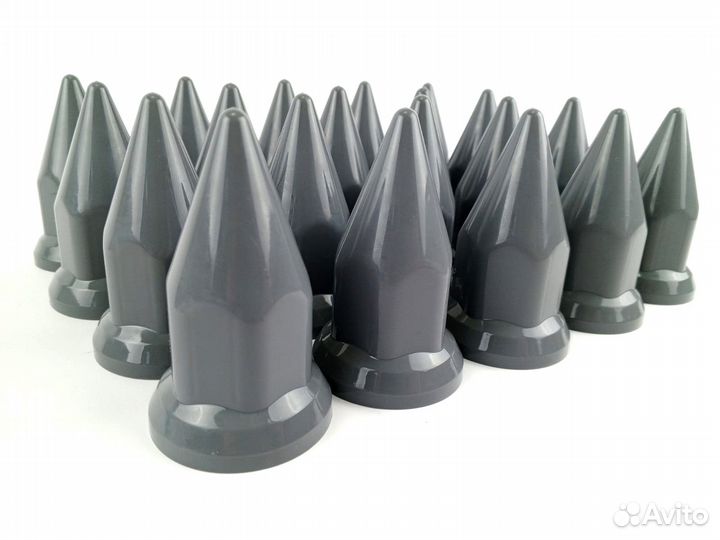 Колпачки серые пики 32/33мм (к-т 60 штук)