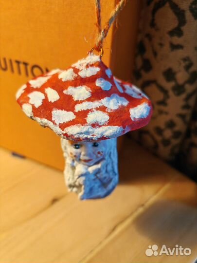 Ватные елочные игрушки