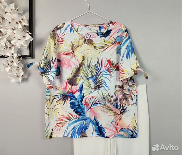 Льняная блуза Cecil Германия р.M