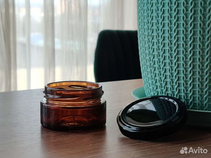 Банка 50мл темная Твист плоская